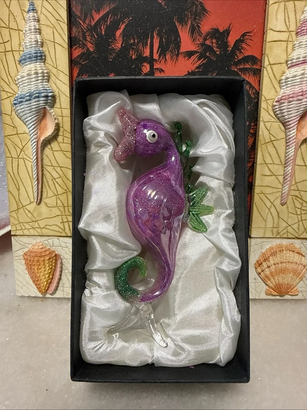 Pier 1 Multicolor Santiago Seahorse Wall Art - Purple & Green